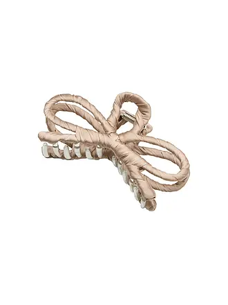 BECKSÖNDERGAARD | Haarspange LUSTER BOW HAIR CLAW Black | beige